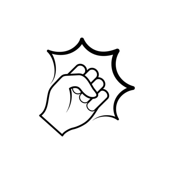 Punch Icon Design Template Vektor Isolierte Illustration — Stockvektor