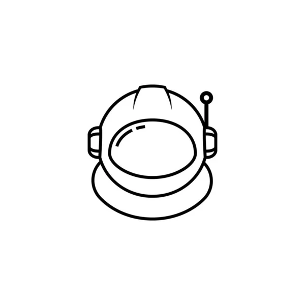 Astronauta Casco Icono Diseño Plantilla Vector Aislado Ilustración — Archivo Imágenes Vectoriales