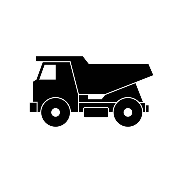 Ikone Bergbau Lkw Design Vorlage Vektor Isolierte Illustration — Stockvektor