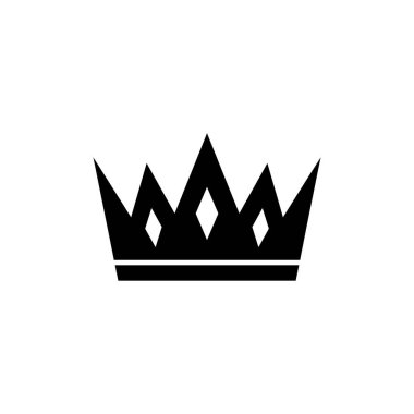 Crown simge tasarım şablonu vektör izole illüstrasyonu
