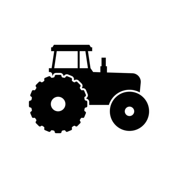 Traktor Silhouette Ikone Design Vorlage Vektor Isoliert — Stockvektor