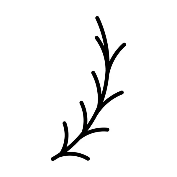 Vektor Šablony Návrhu Větve Stromu Izolován — Stockový vektor