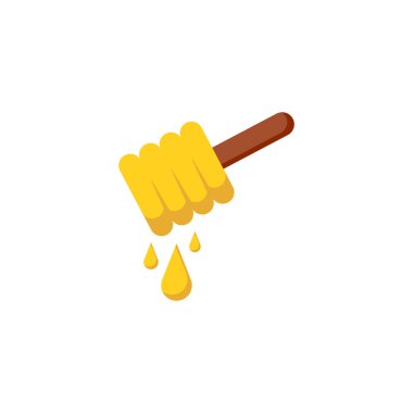 Bal simgesi tasarım şablonu vektör izole illüstrasyonu