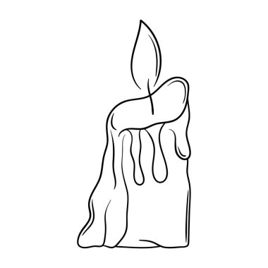 Mum satırı sanat resimleme simgesi 