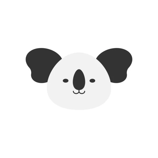 Koala animal cabeça clip arte ilustração ícone design modelo vetor — Vetor de Stock