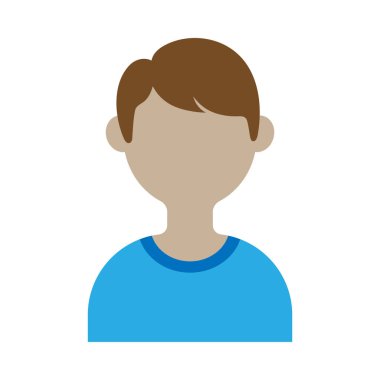 İnsan simgesi tasarımı ilüstrasyon şablonu vektörü