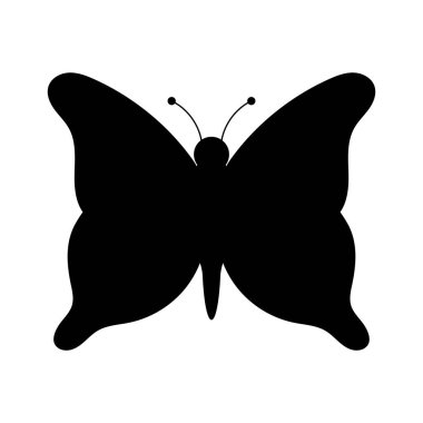 Kelebek simgesi tasarımı ilüstrasyon şablonu vektörü