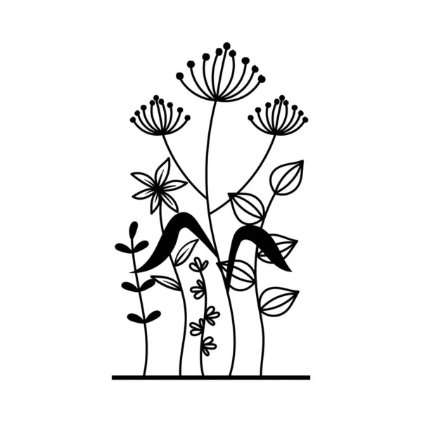 Flower Outline Icon Design Template Ilustration Vector — стоковый вектор
