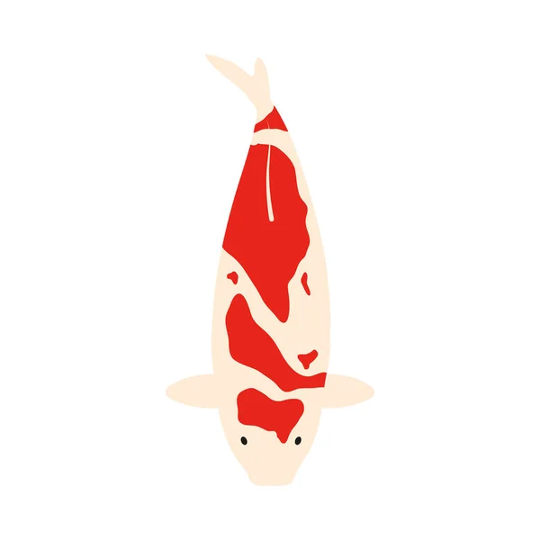 Koi Fish Icon Design Ilustration Template Vector — 스톡 벡터