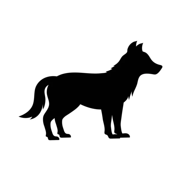 Wolf Icon Design Ilustration Template Vector — Vector de stock