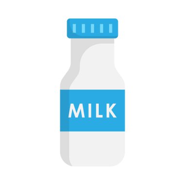 Süt simgesi tasarımı vektör çizimi