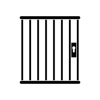 Hapishane simgesi tasarımı vektör illüstrasyonu