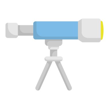 Teleskop simgesi tasarım şablon çizimi