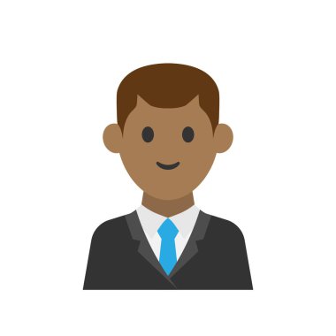 İş adamı simgesi tasarımı şablon çizimi