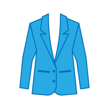 blazer simgesi tasarımı vektör çizimi