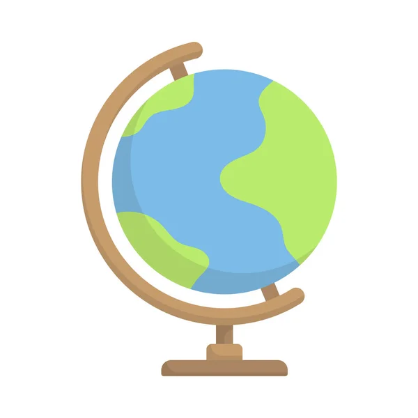Globe School Icon Design Template Vector Illustration — Stock Vector