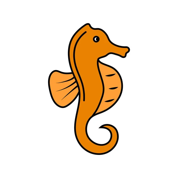 Seahorse Icon Design Template Vector Illustration — Stock Vector