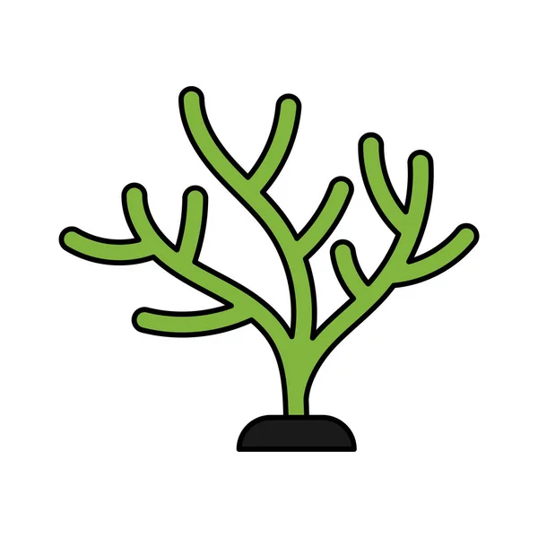 Icono Coral Diseño Plantilla Vector Ilustración — Vector de stock