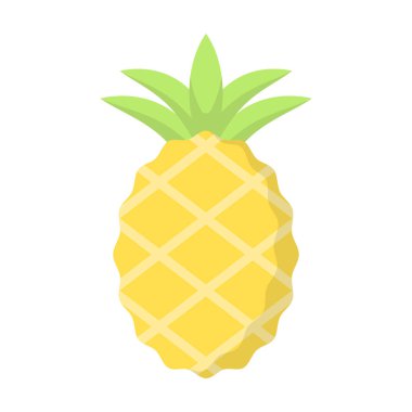 Ananas simgesi tasarımı şablon çizimi