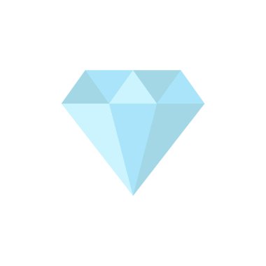 Elmas simgesi tasarımı vektör çizimi