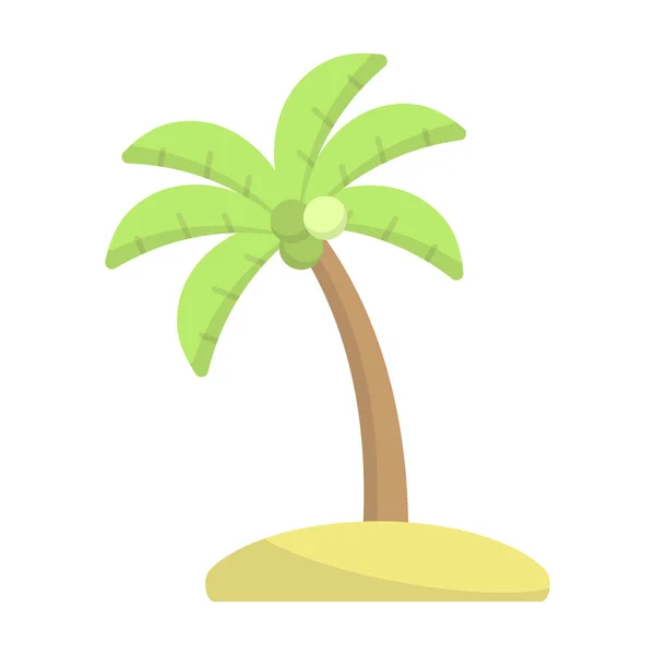 Árbol Coco Icono Diseño Plantilla Vector Ilustración — Vector de stock