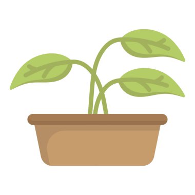 Bitki simgesi tasarımı vektör çizimi