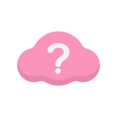 Soru simgesi tasarım şablonu çizimi