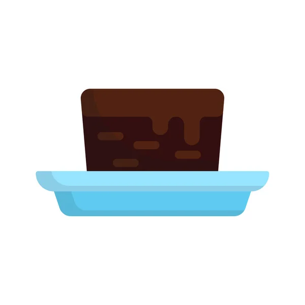 Brownie Symbol Design Vorlage Vektorillustration — Stockvektor