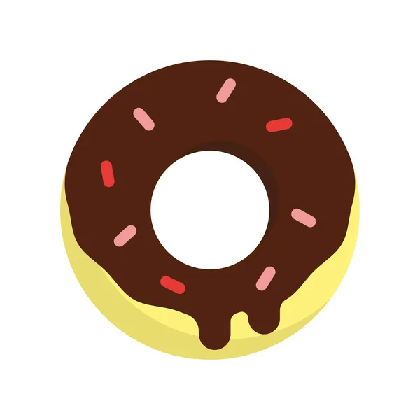 Donut Simgesi Tasarımı Vektör Çizimi — Stok Vektör