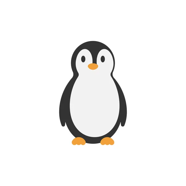 Penguin Icon Design Template Vector Illustration — Vetor de Stock
