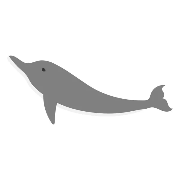 Ukázka Vektoru Návrhu Ikon Delfínů — Stockový vektor