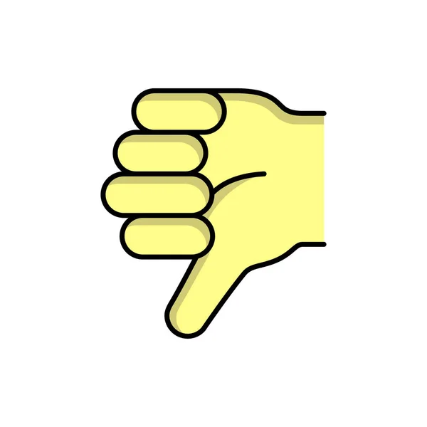 Thumbs Icon Design Template Vector Illustration — Stock Vector