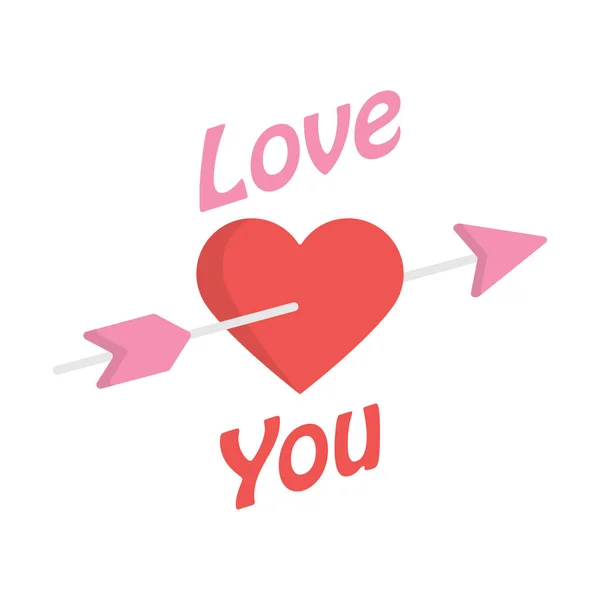 Obrázek Vektoru Návrhu Ikon Love You — Stockový vektor