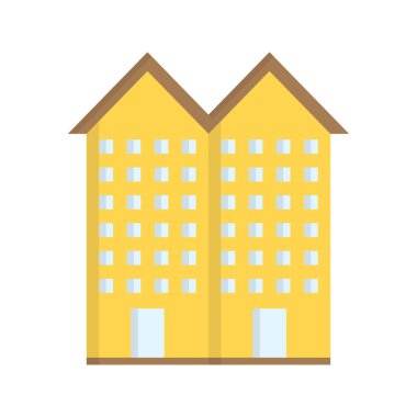 Emlak oluşturma simgesi tasarım şablonu çizimi