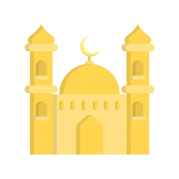 Ilustrasi Vektor Desain Ikon Masjid - Stok Vektor