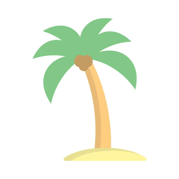 Palm Tree Icon Design Template Vector Illustration — Stock Vector