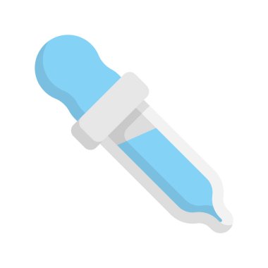 Göz damlası simgesi tasarımı vektör çizimi