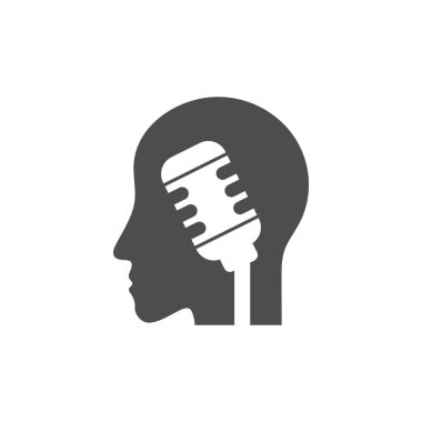 İnsanlar logo tasarımı şablon çizimi