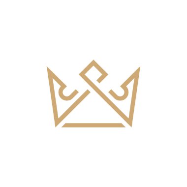 Crown House logosu tasarım şablonu çizimi