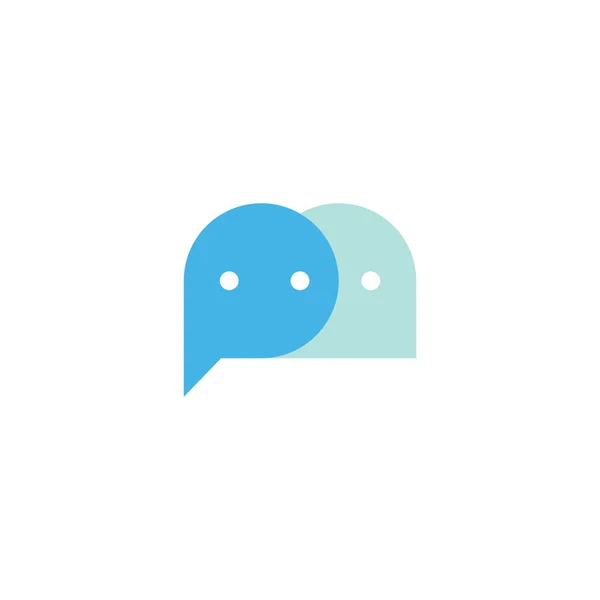 Inicial Chat Logo Diseño Plantilla Vector Ilustración — Archivo Imágenes Vectoriales