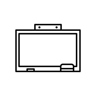 Whiteboard çizgisi sanat ofis kırtasiyesi simgesi tasarım şablonu çizimi illüstrasyonu