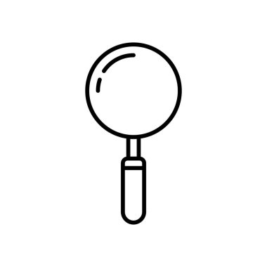 Satır sanat ofis kırtasiyesi simgesi tasarım şablonu illüstrasyonunu büyüt