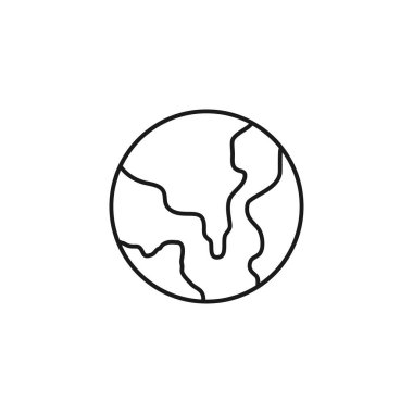 World line art contact us icon design template vector illustration