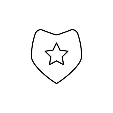 Medal line art icon design template vector illustration