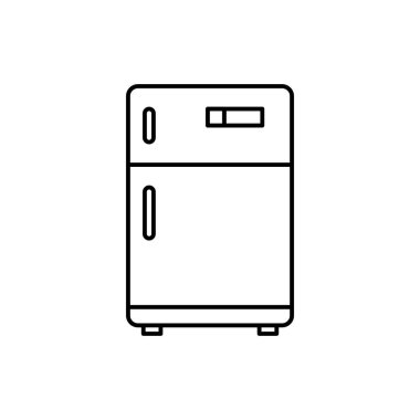 Fridge line art butcher icon design template vector illustration