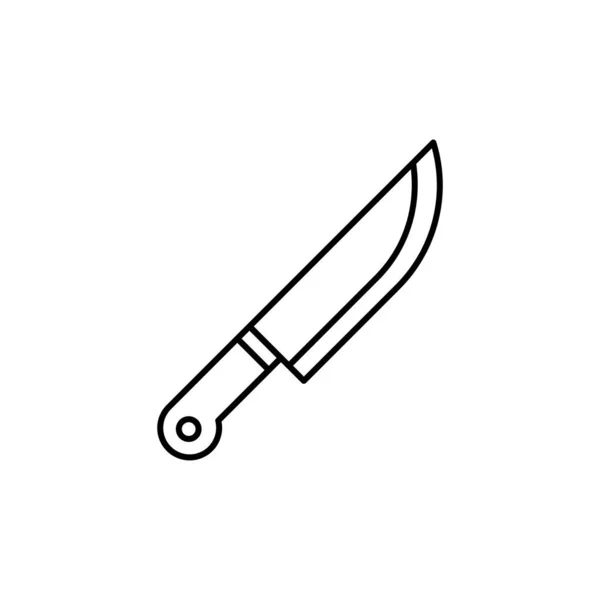 Knife Line Art Butcher Icon Design Template Vector Illustration — Stockvektor