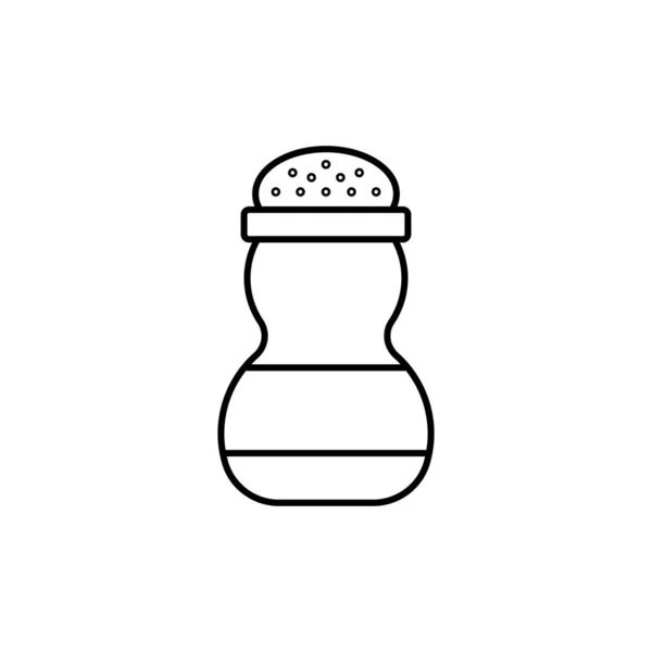 Salt Line Art Butcher Icon Design Template Vector Illustration — Stockvektor