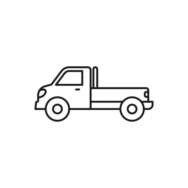 Pick Car Line Art Transport Icon Design Template Vector Illustration — 스톡 벡터