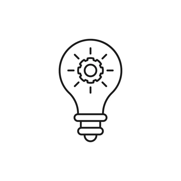 Idea Line Art Business Cooperation Icon Design Template Vector Illustration — Stock Vector