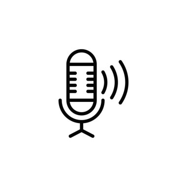 Podcast icon design template vector illustration